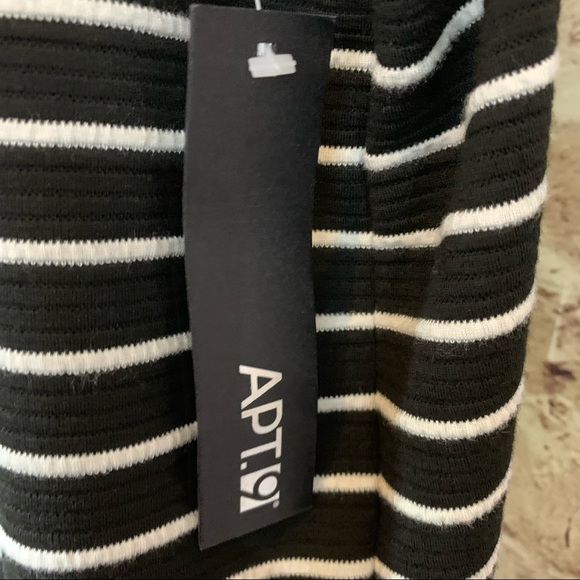 Apt. 9 Black Striped Zipper Front Long Sleeve Cardigan Jacket - Picture 7 of 11